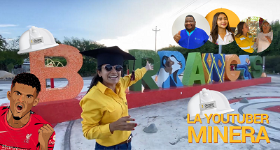 ¡#LaYoutuberMinera se gradúa y conoce el barrio de Luis Díaz!