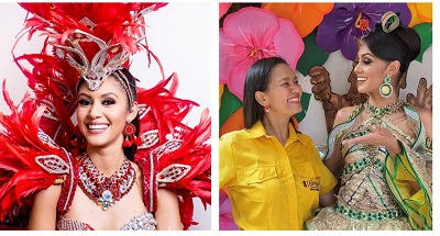 Cerrejón vive la tradición con Daniela Rodríguez Abdala, reina del carnaval de Riohacha 2023